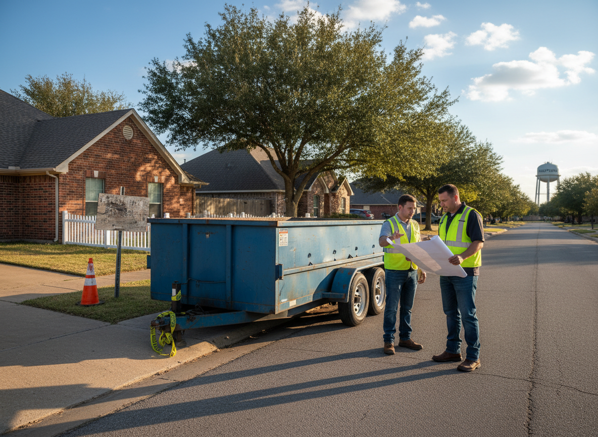 Permit Rules For Placing A Dumpster Trailer On Kaufman Streets Or Driveways